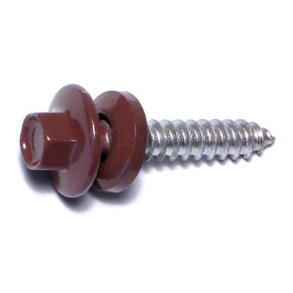 Buildright Self-Drilling Screw, #10 x 1 in, Painted Steel Flange Hex Head External Hex Drive, 545 PK 09578 - main